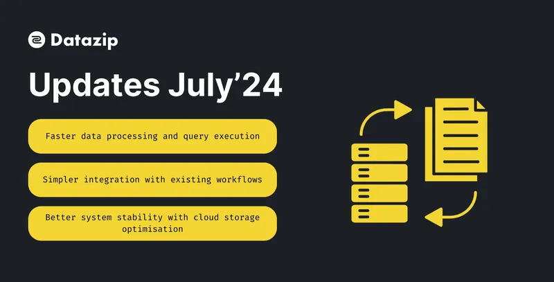 Updates July'24 - Datazip is now up to 20% Faster